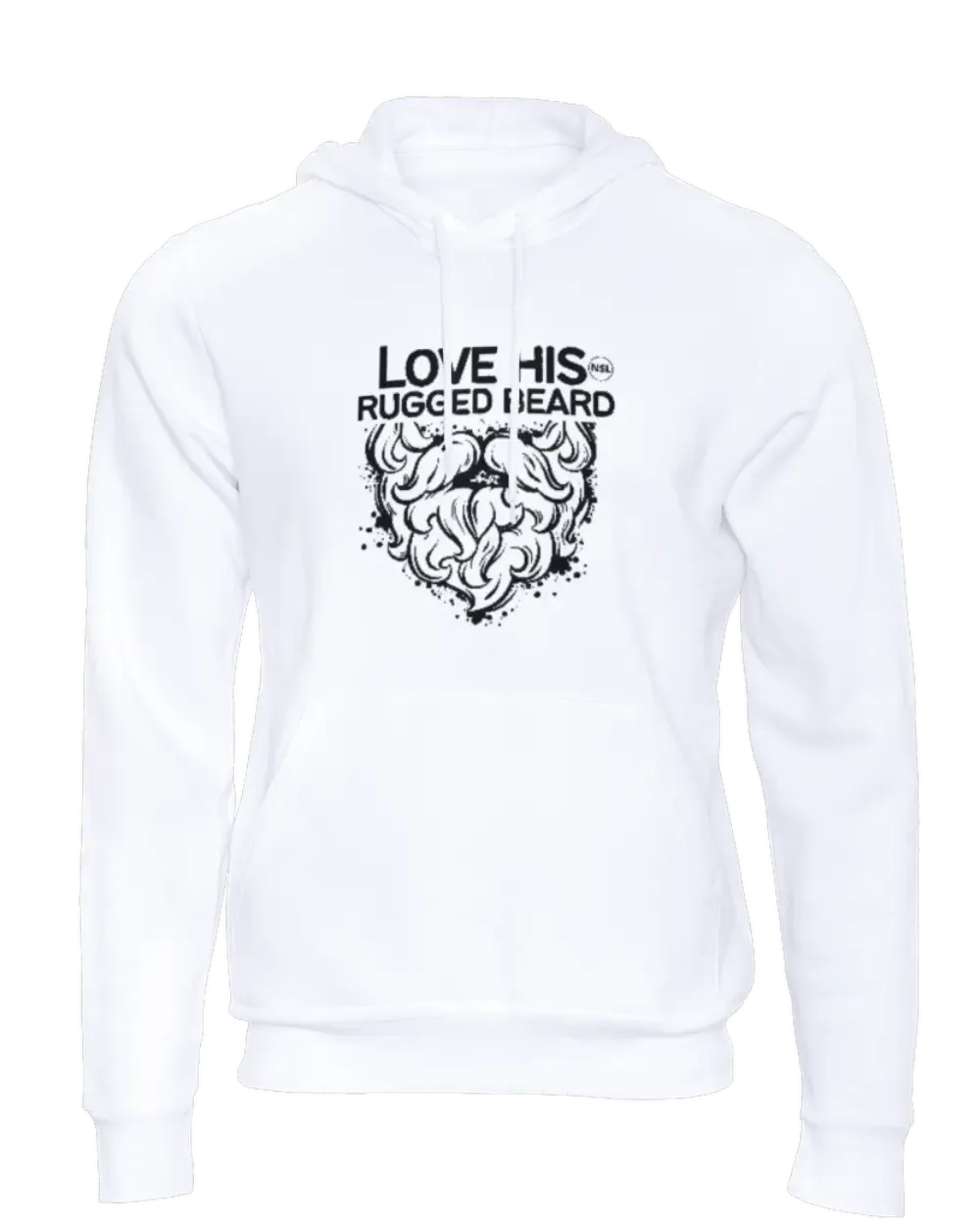Rugged Beard/Messy Hair Couple Hoodie