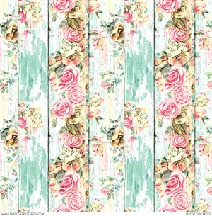 Rustic Chic Roses Printed Vinyl Sheet-Tumbler Wrap