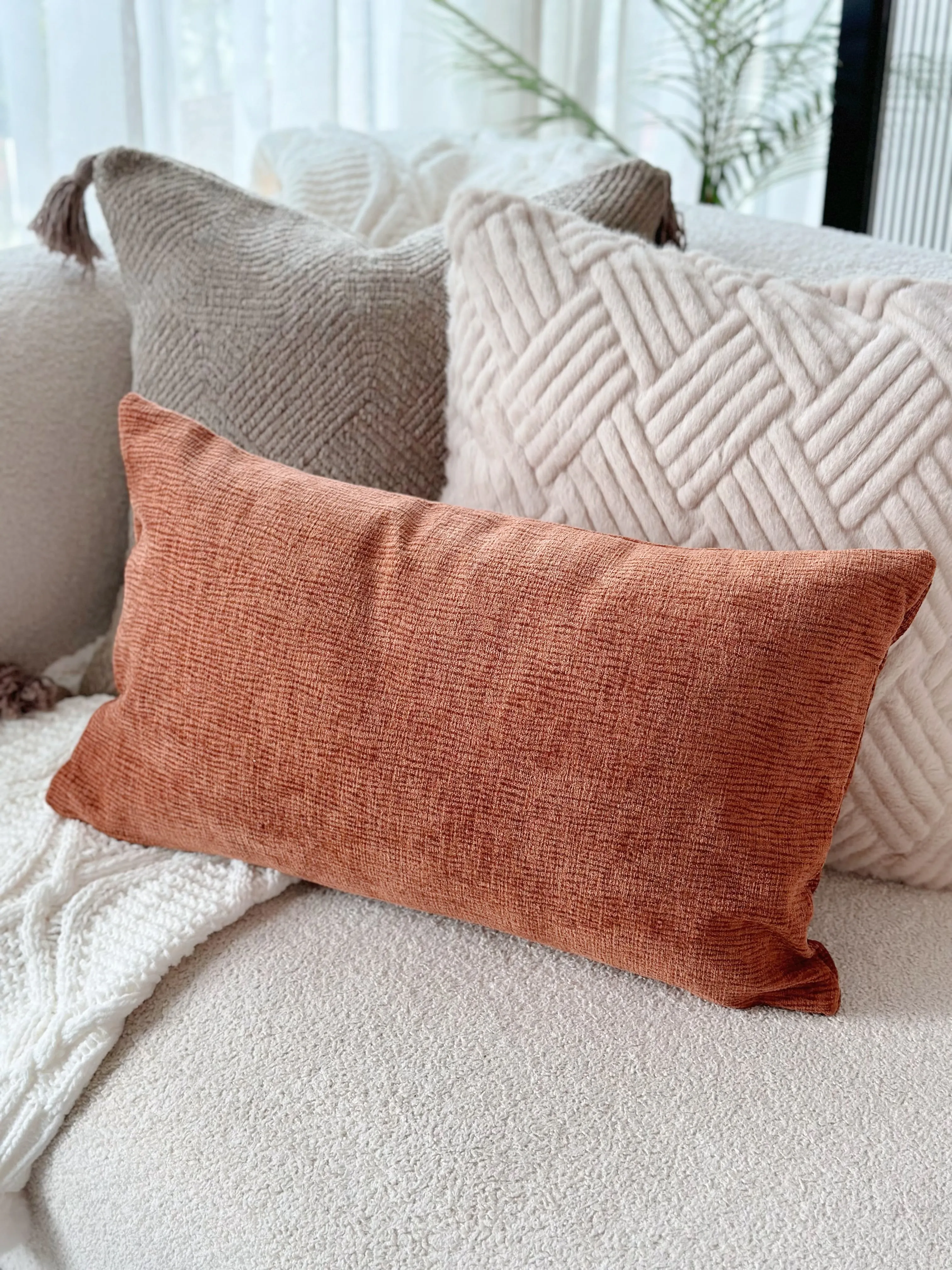 Rustic Warmth Waist Cushion Cover