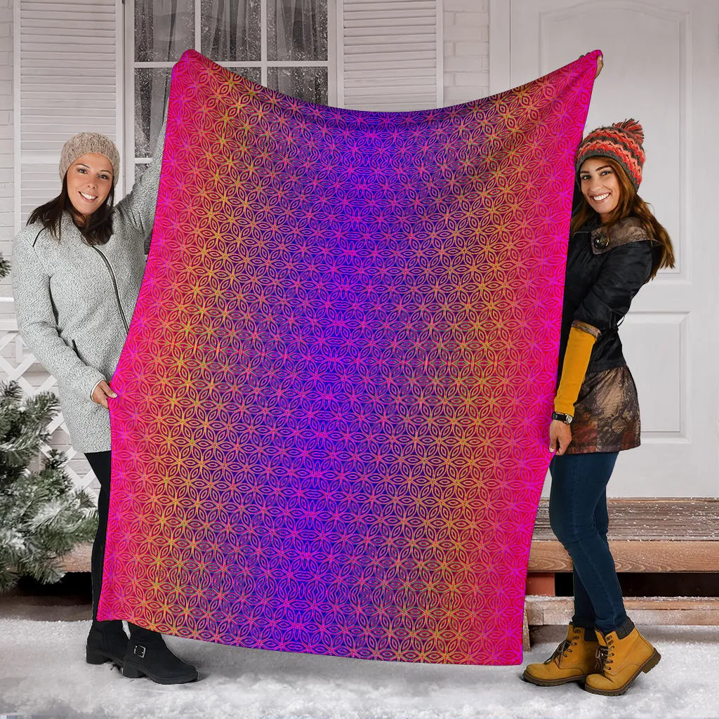 Sacral Bloom II Micro Fleece Blanket