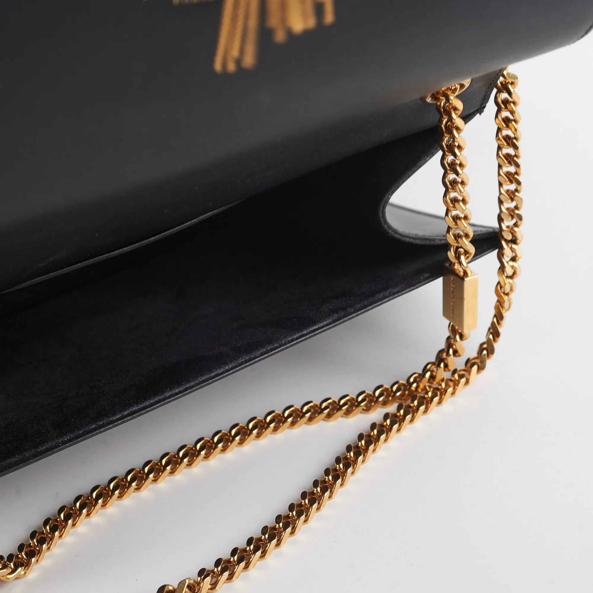Saint Laurent Kate Medium with Tassel Black