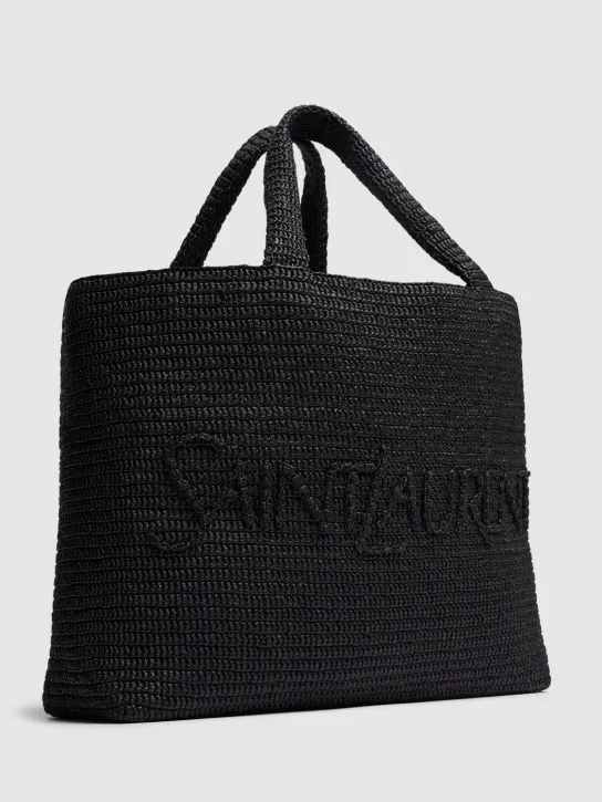 Saint Laurent   SL raffia tote bag 