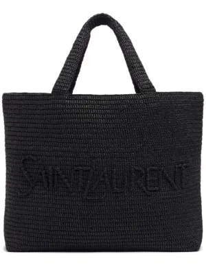 Saint Laurent   SL raffia tote bag 