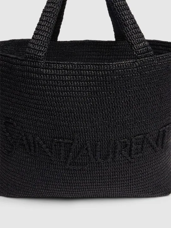 Saint Laurent   SL raffia tote bag 