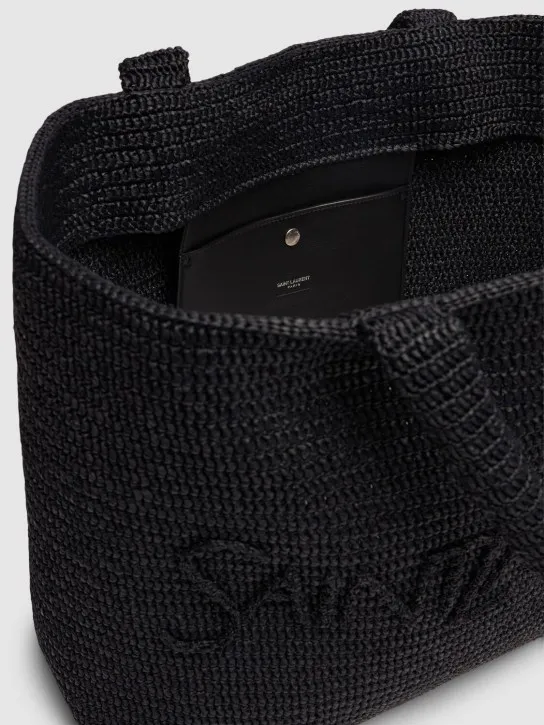 Saint Laurent   SL raffia tote bag 