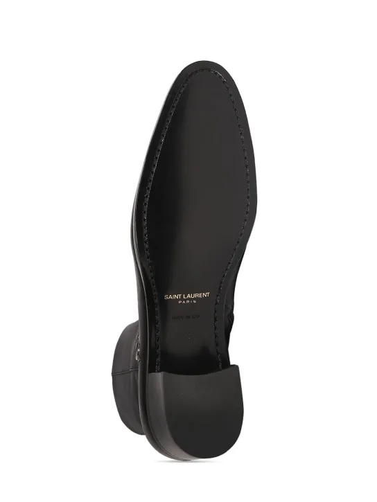 Saint Laurent   Vlad 45 zipped leather boots 