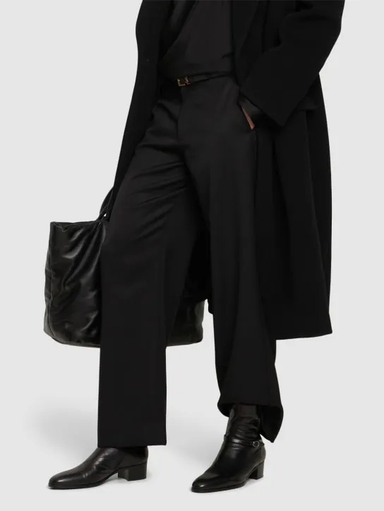 Saint Laurent   Vlad 45 zipped leather boots 