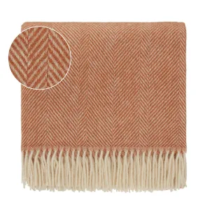 Salantai Wool Blanket [Terracotta/Cream]