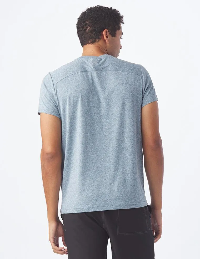 Salton Short Sleeve: Denim Blue Heather