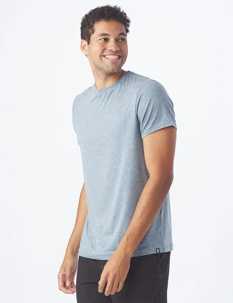 Salton Short Sleeve: Denim Blue Heather