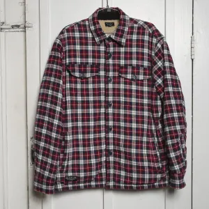 SAMPLE SALE 24 - FLEECE LINED FLANNEL BUTTON DOWN - MEDIUM -  B7