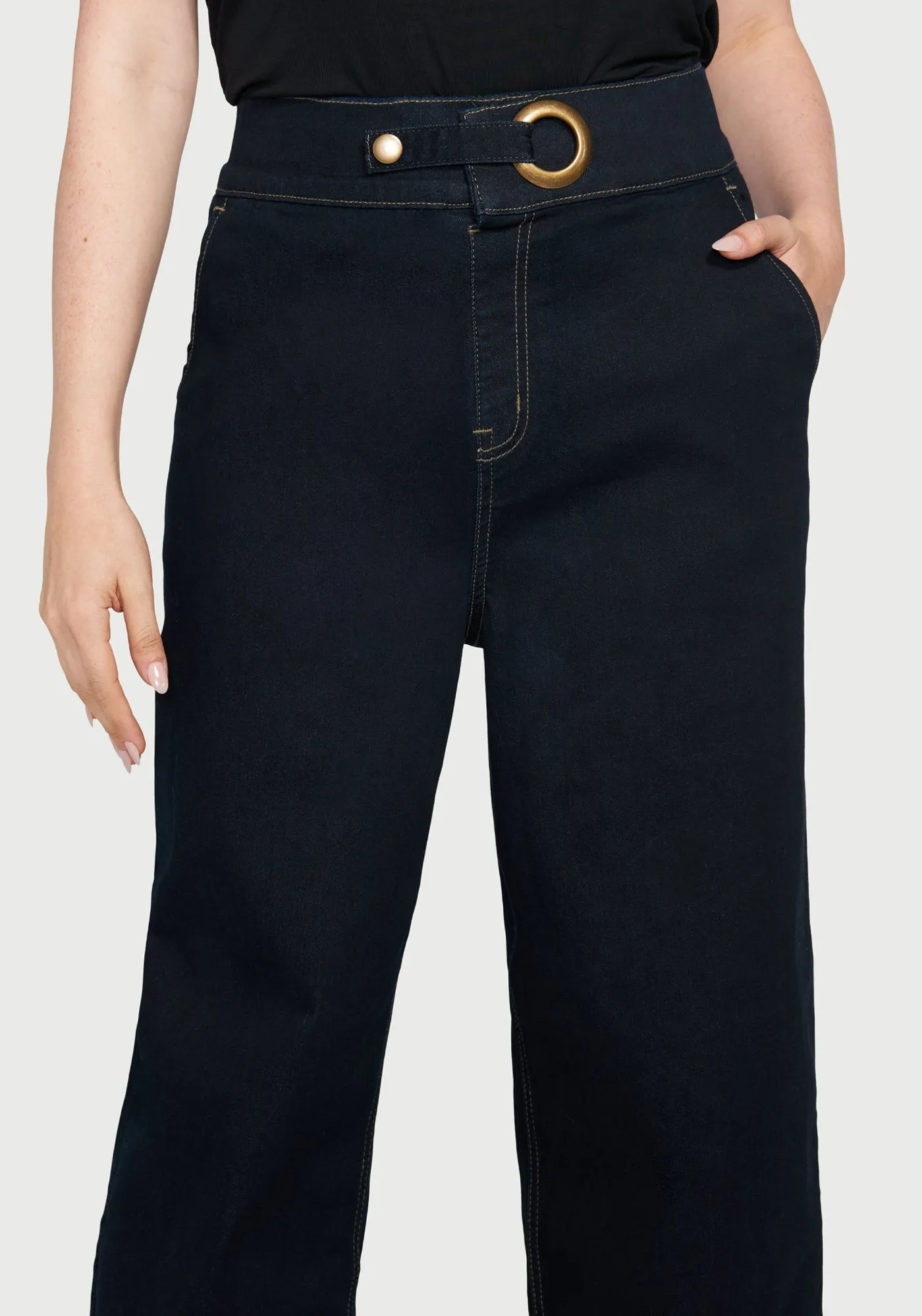 Sandra Grommet Jean | Wide (Rinse Wash)