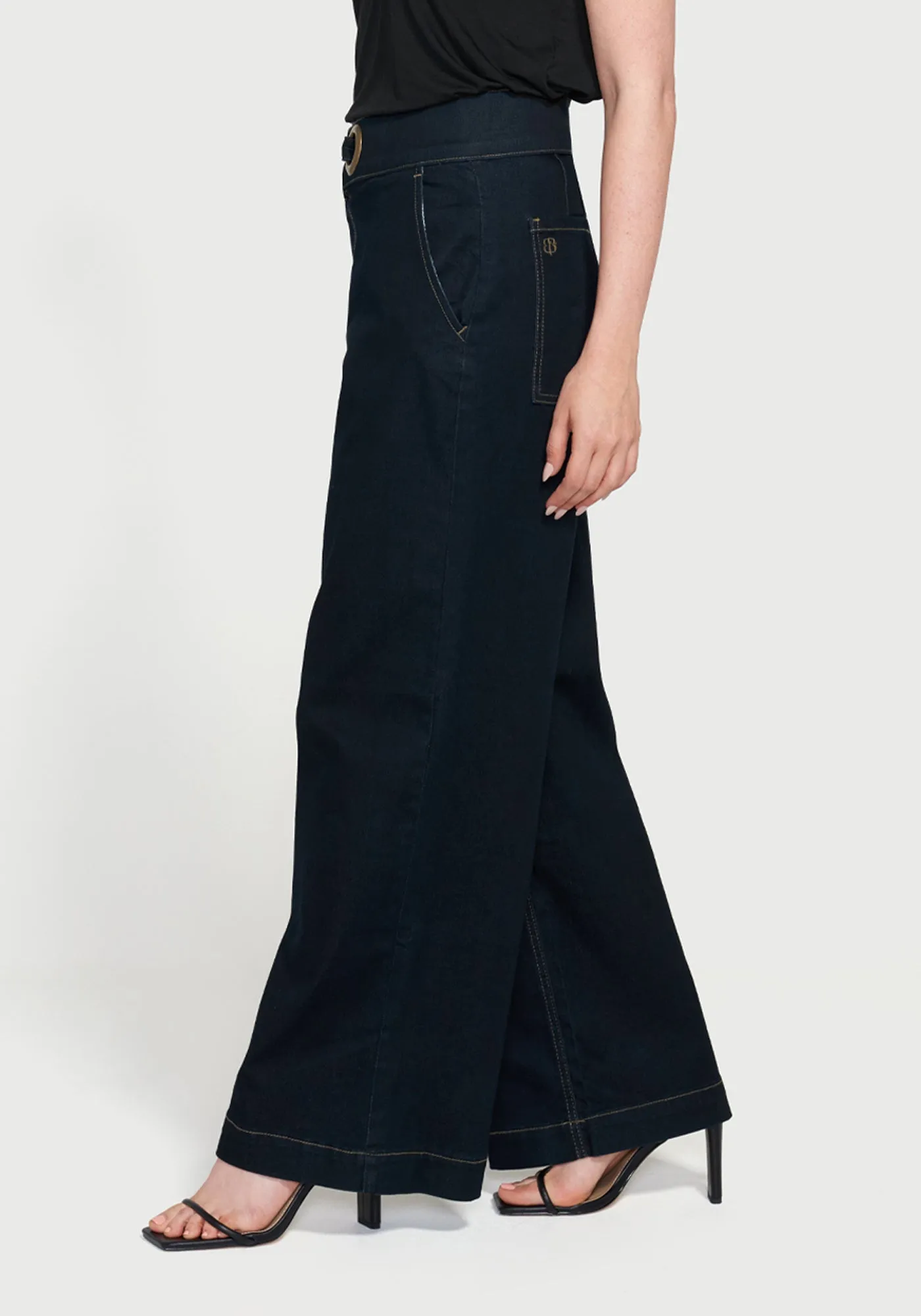 Sandra Grommet Jean | Wide (Rinse Wash)