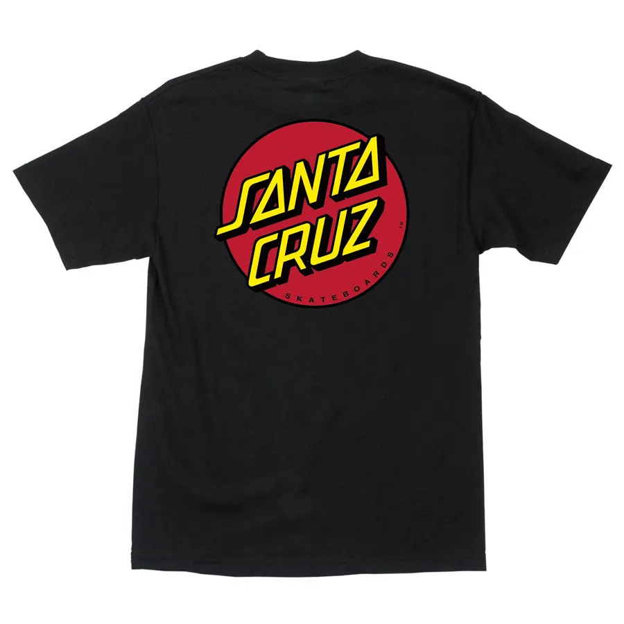 Santa Cruz Classic Dot T-Shirt Medium - Black