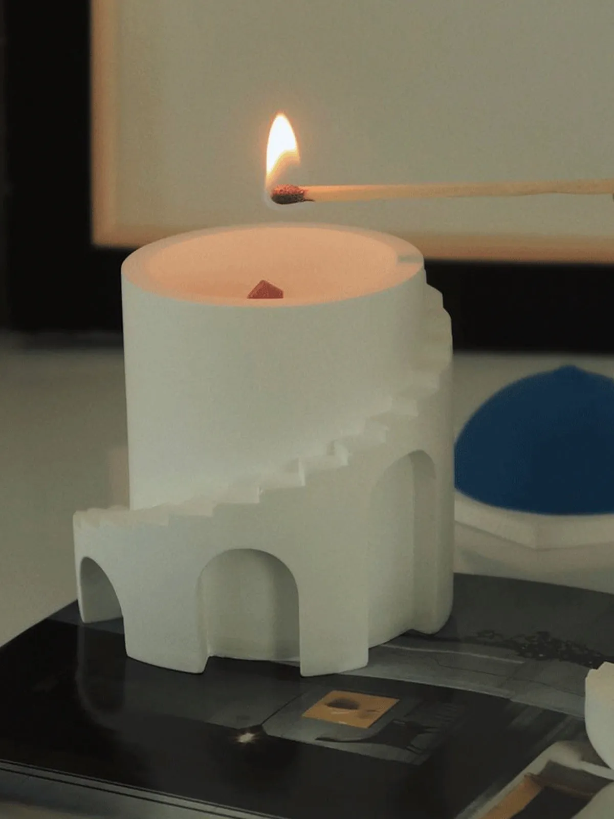 Santorini Architectural Aromatherapy Candle 4.2 Oz