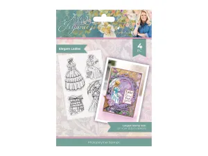 Sara Signature Age of Elegance Photopolymer Stamps 6" x 4" - Elegant Ladies