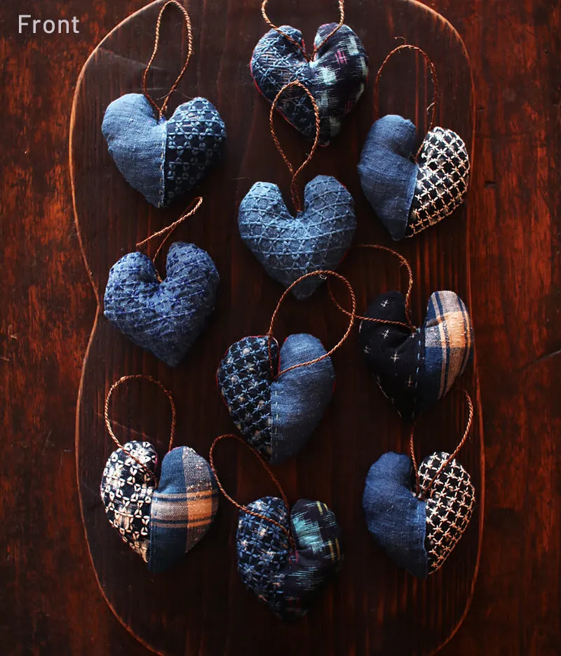 Sashiko Heart Ornament Card (30% Off)