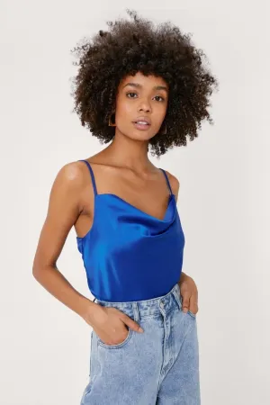 Satin Cowl Neck Cami