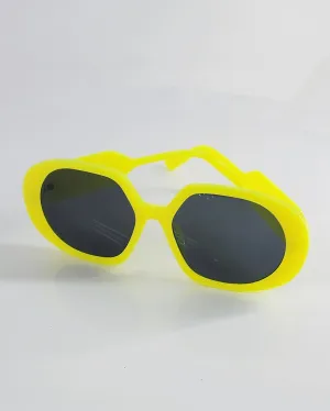 Savage Look Round Sunglass Lime
