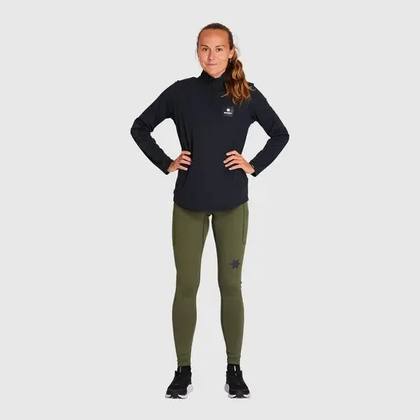 Saysky | Blaze Long Sleeve | Lightweight Fleece | Dames | Black