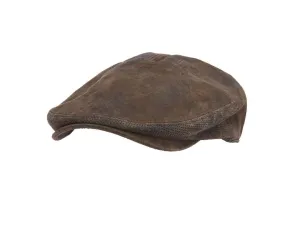 Scala Hood Weathered Leather Ivy Cap