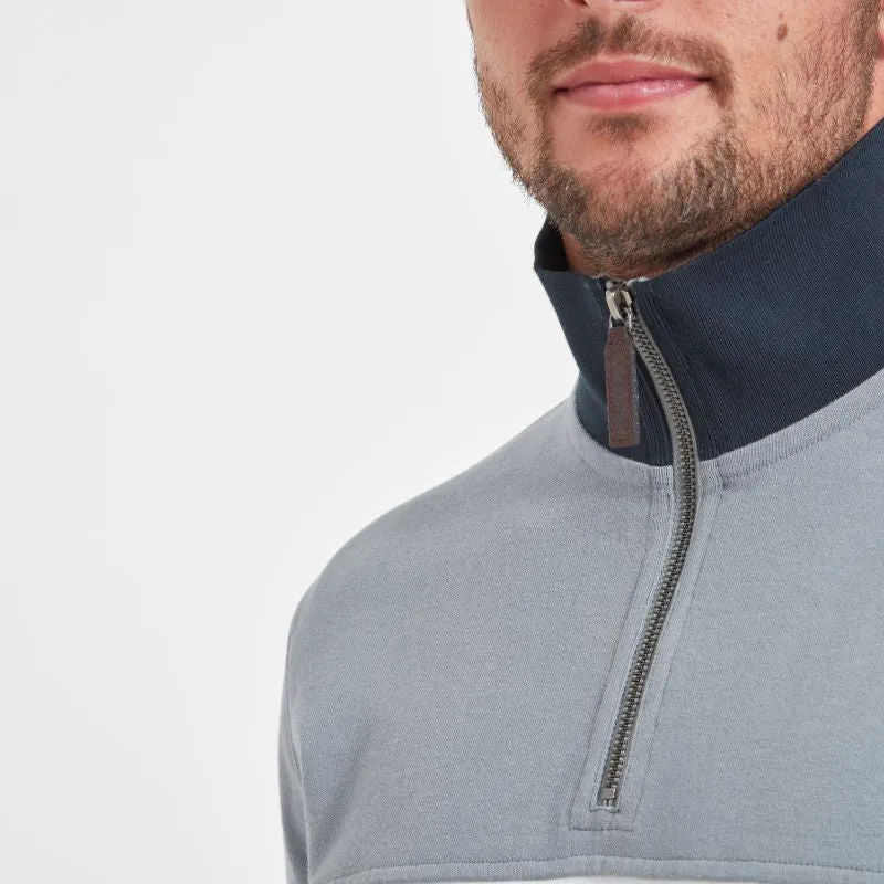 Schoffel Exeter Heritage 1/4 Zip Jumper - Grey