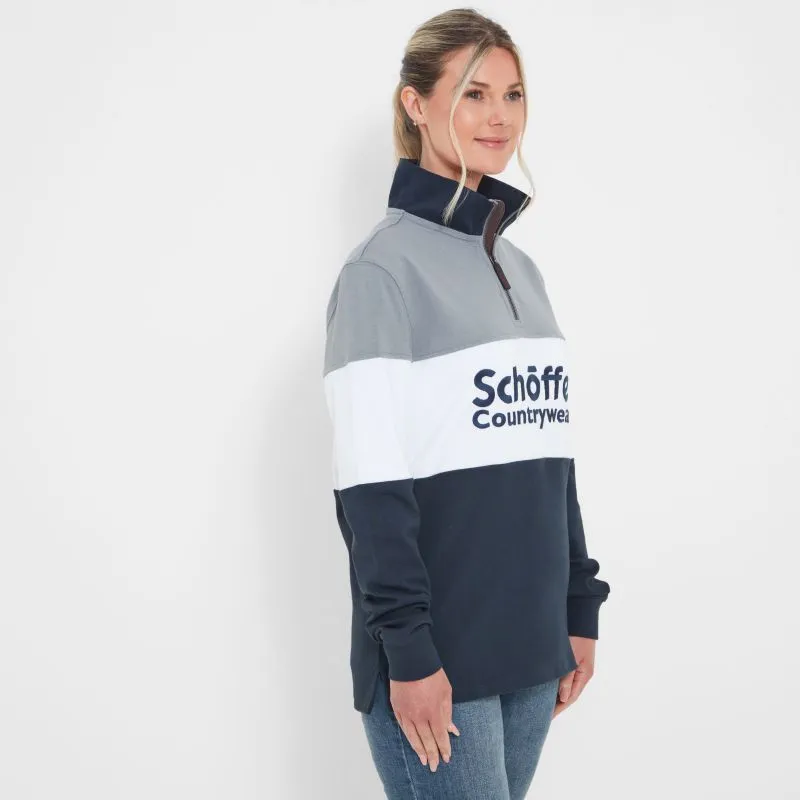 Schoffel Exeter Heritage 1/4 Zip Jumper - Grey