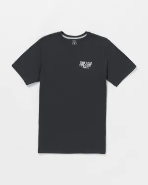 Scrambled Channel Short Sleeve Tee - Washed Black Heather