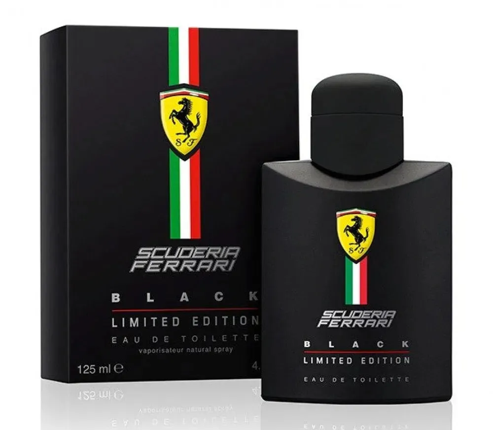 Scuderia Ferrari Black and Ferrari Black Limited Edition EDT Perfume Set for Men (125 ml x 2)