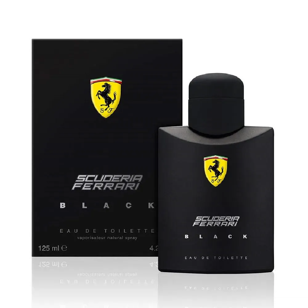Scuderia Ferrari Black and Ferrari Black Limited Edition EDT Perfume Set for Men (125 ml x 2)