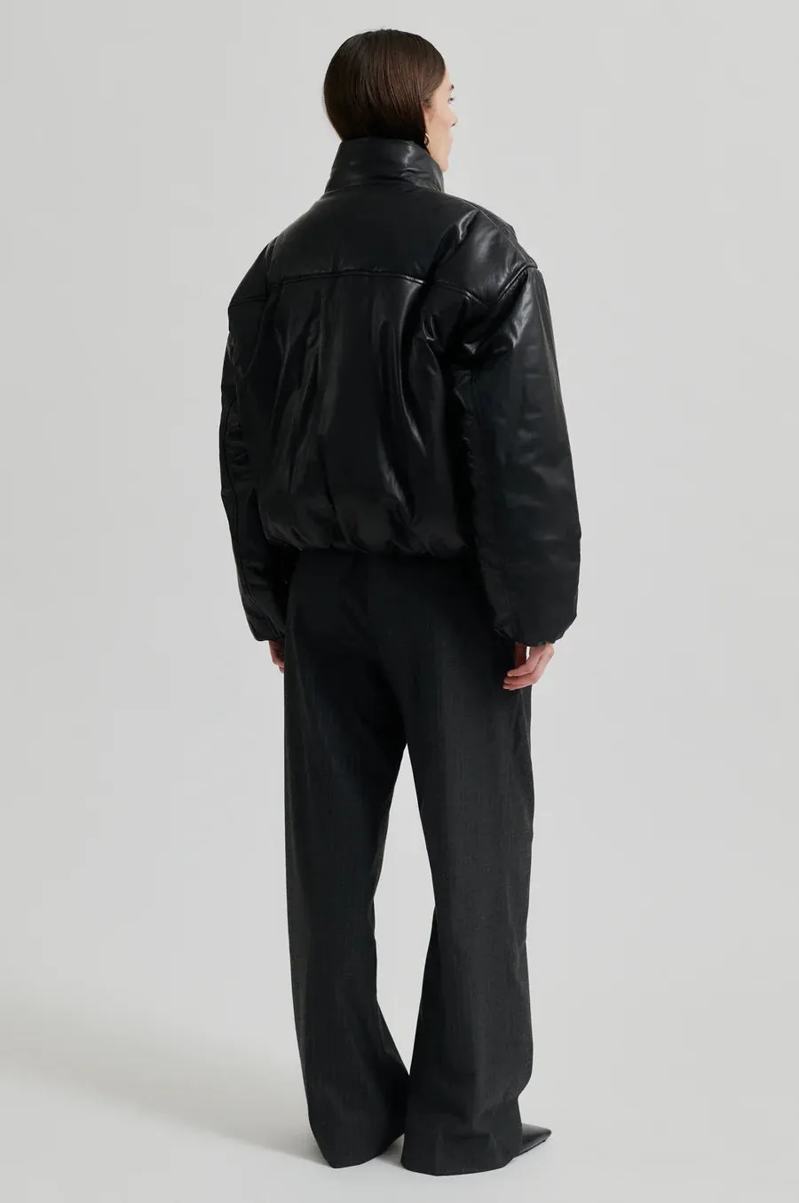 Second Female Harlow Leather Bomber Jacket