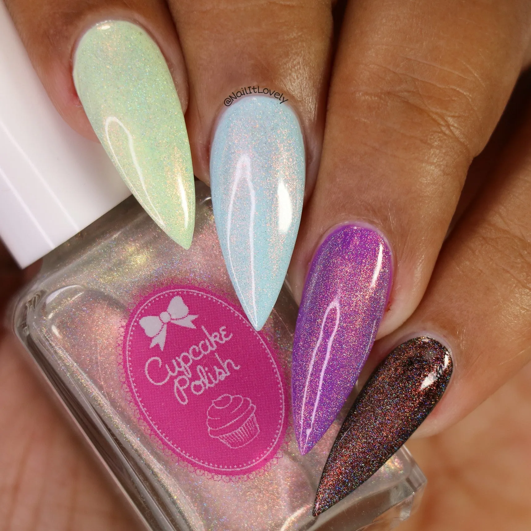 Secret Ingredient - Holographic Topcoat with color shifting Aurora Shimmers