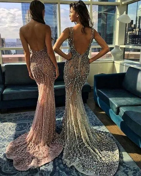 Sequined Mermaid Gown Party Prom Dress