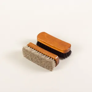 Set of 2 polishing brushes - 100% horsehair