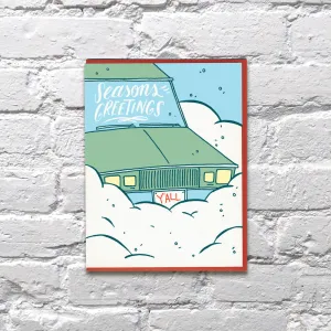 Set of 6 HO-24 Snowy Car (box note)