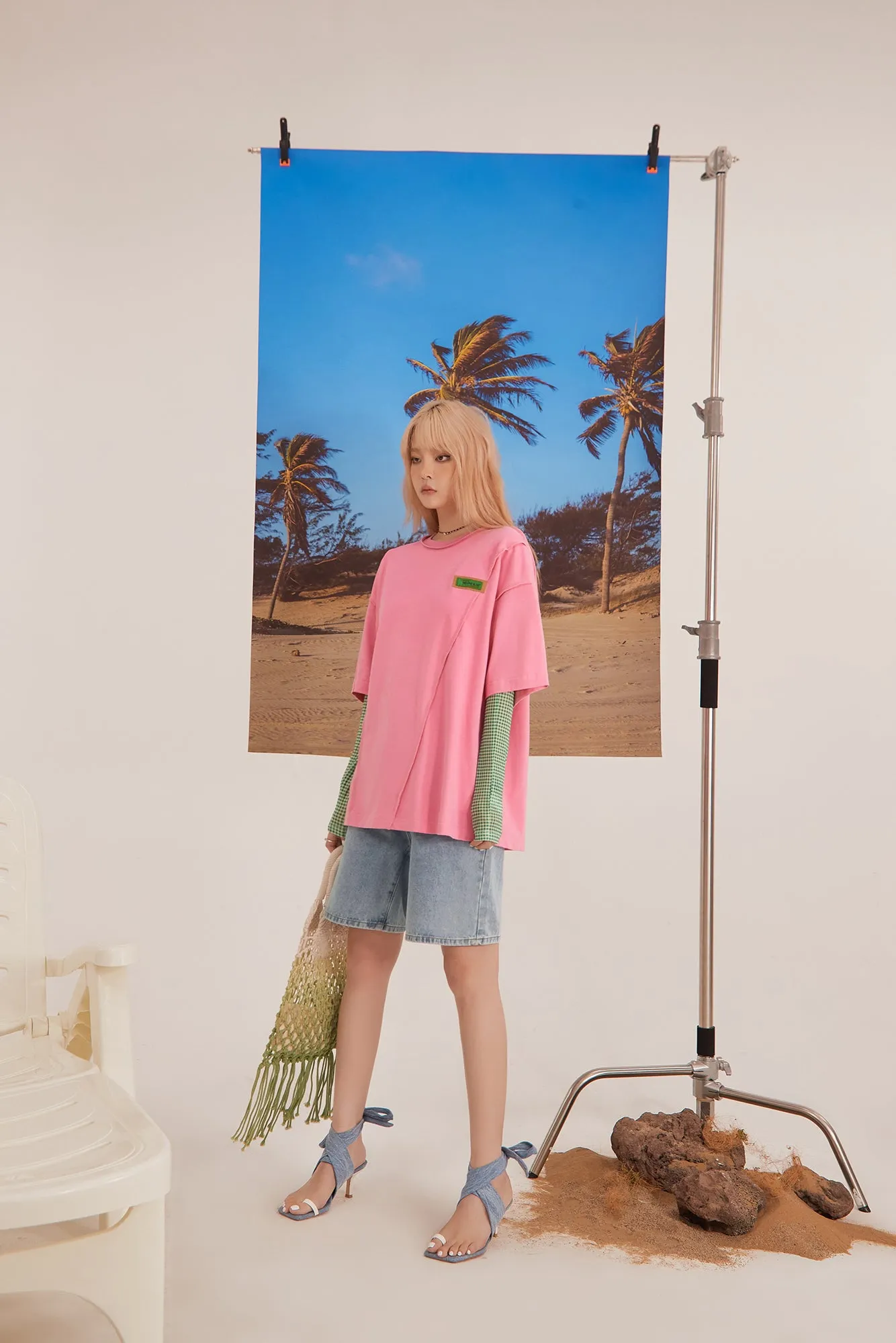 Sewing Lines Loosefit T-Shirt
