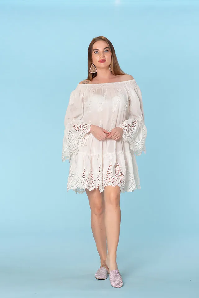Sexy off shoulder lace dress