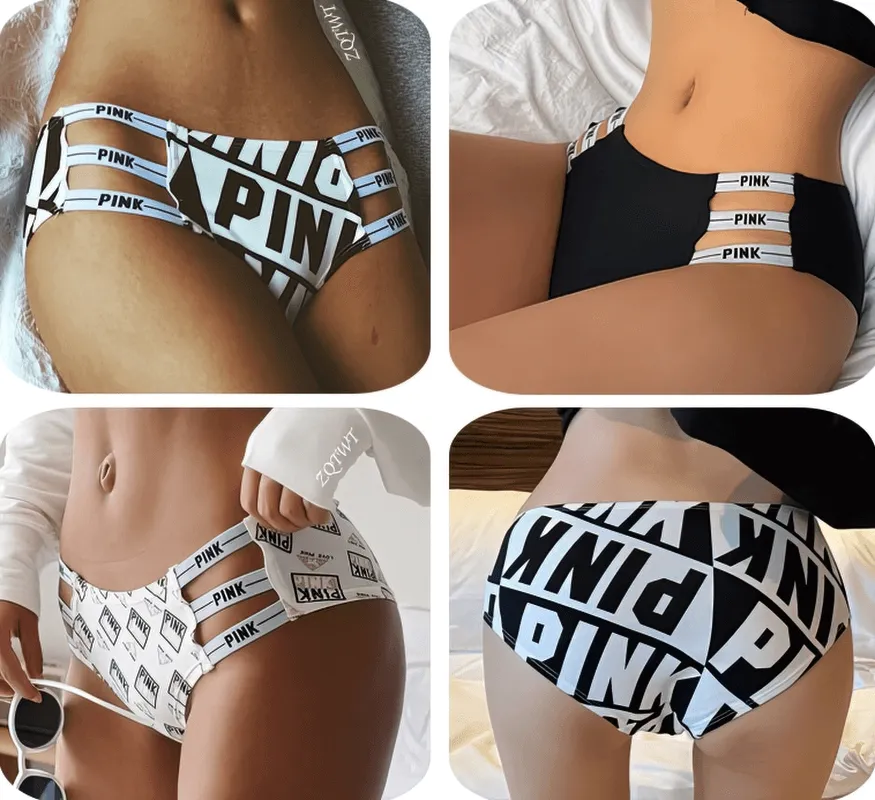 Sexy Sports Women's Briefs with Side Stripes Low Rise - SF0700