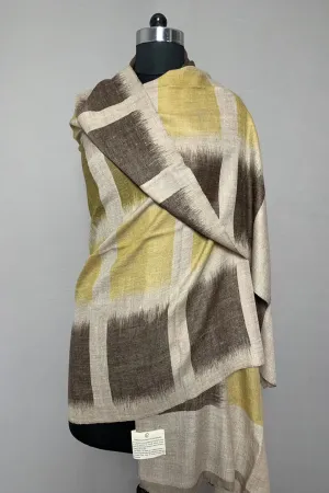 Sharon Buffalo Plaid Ikat Dyed Cashmere Shawl