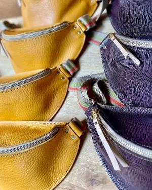 Shaw Sling Bag - Brown reptile by Als