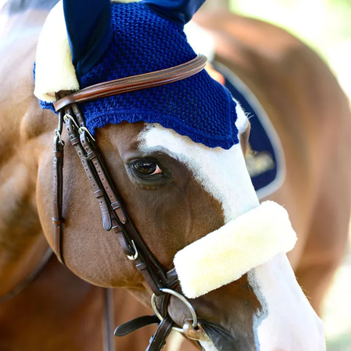 SHEEPSKIN NOSEBAND COVER KENTUCKY Ivory
