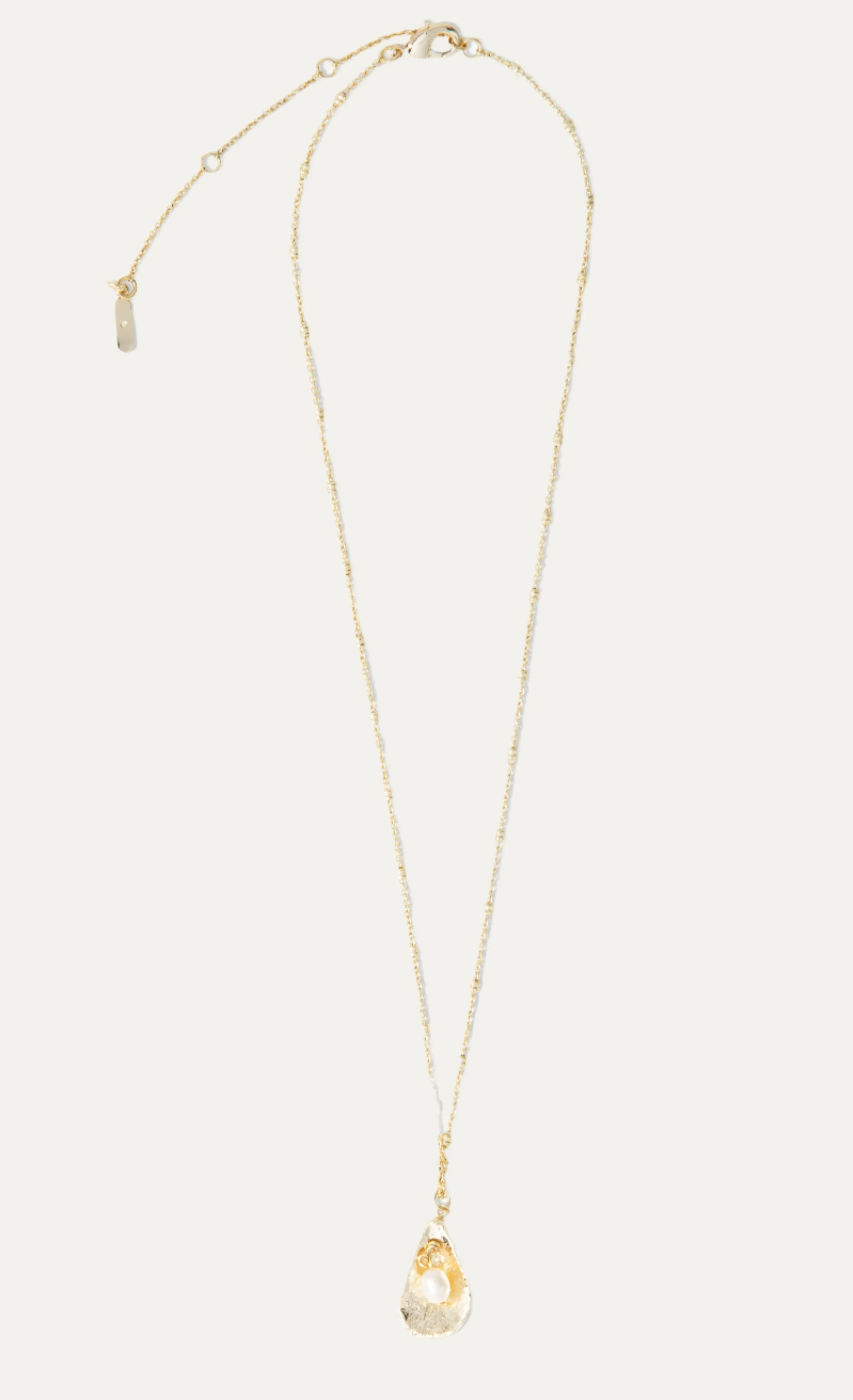 Shell and Pearl Charm Necklace