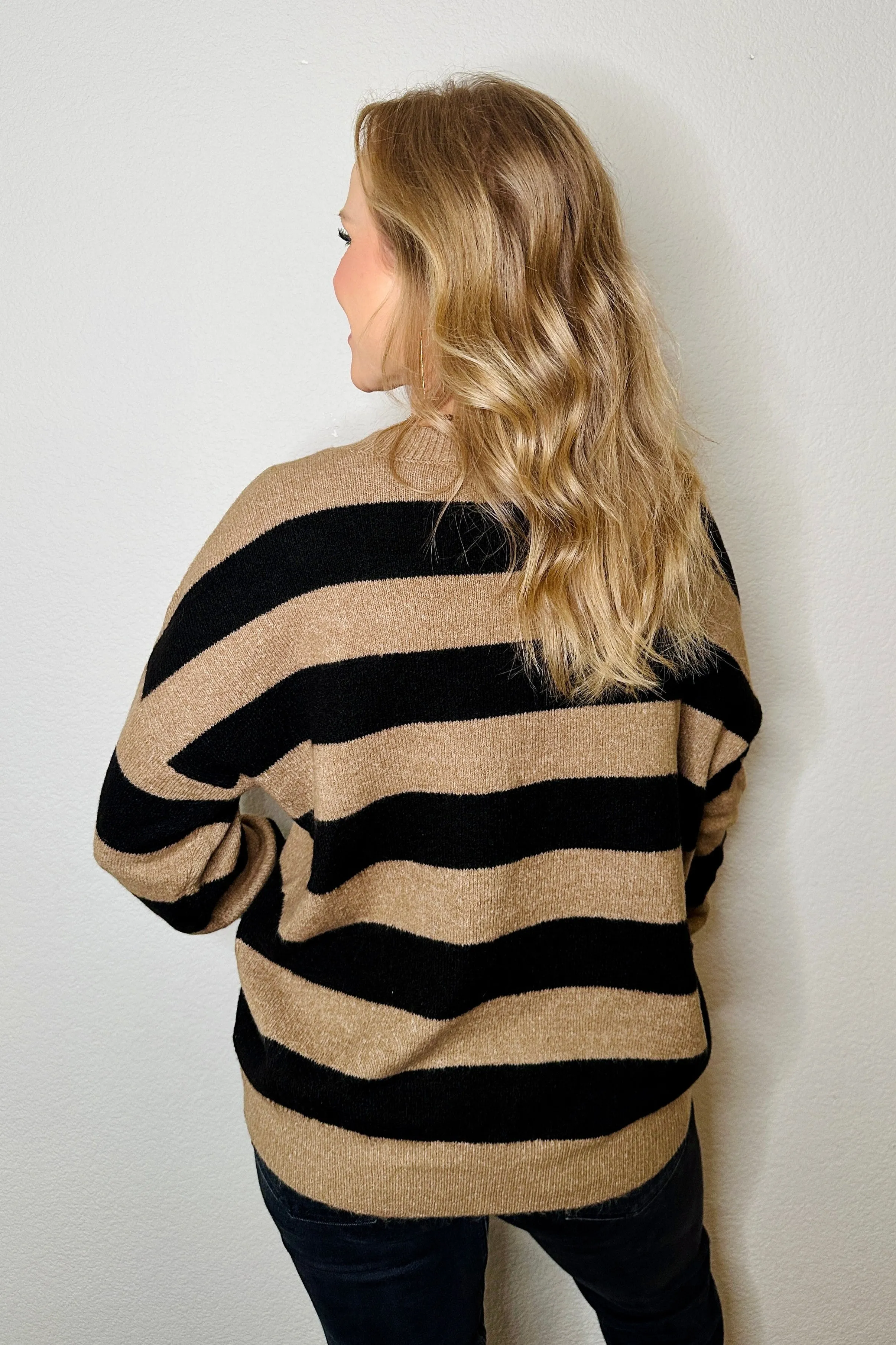Shellie Striped Knitted Crew