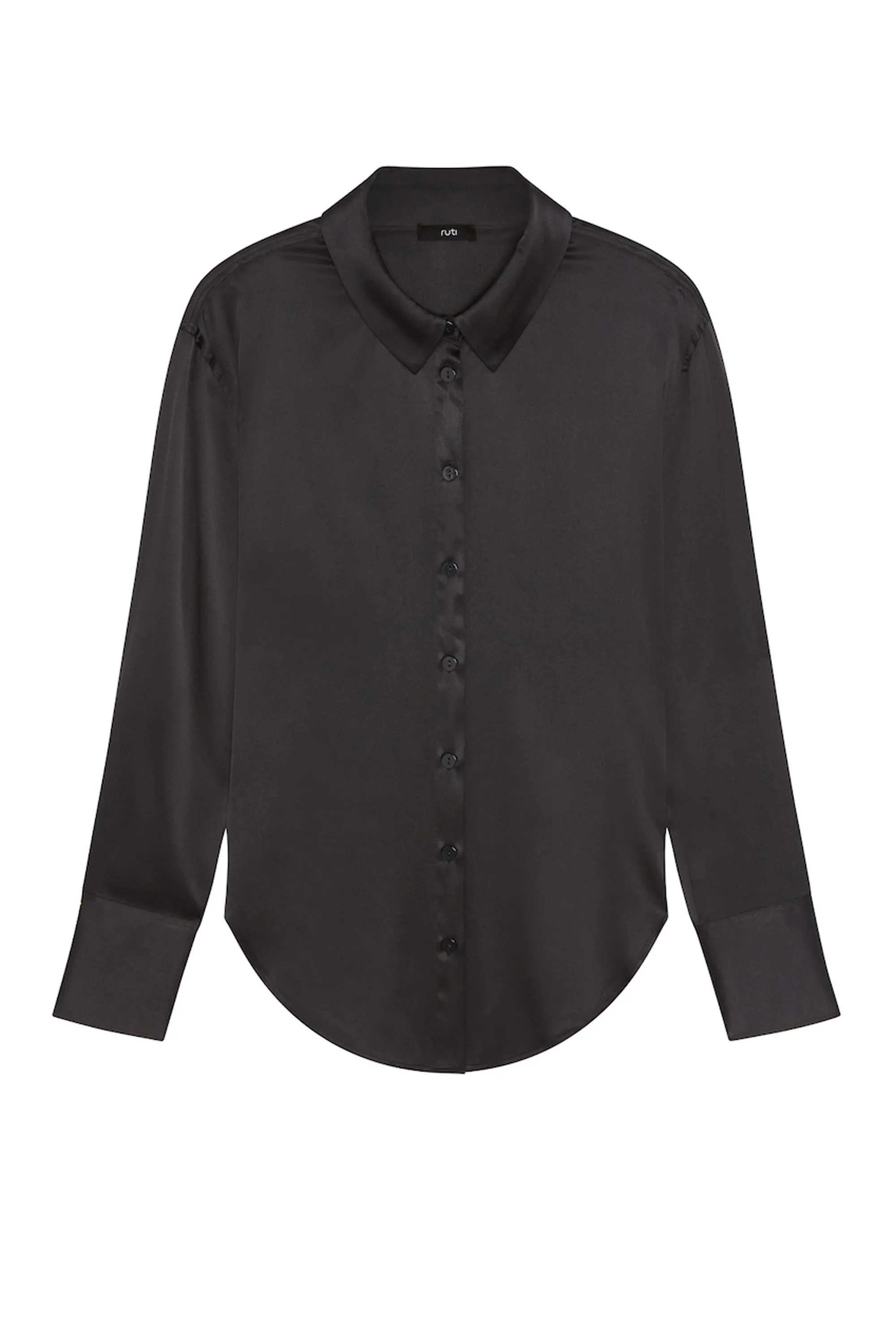 Shift Your Gaze Silk Button Down Blouse