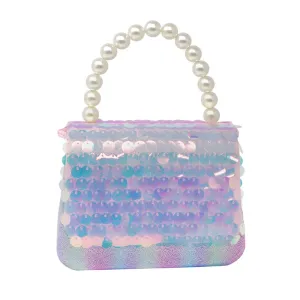 Shimmering Mermaid Sequin Hard Handbag