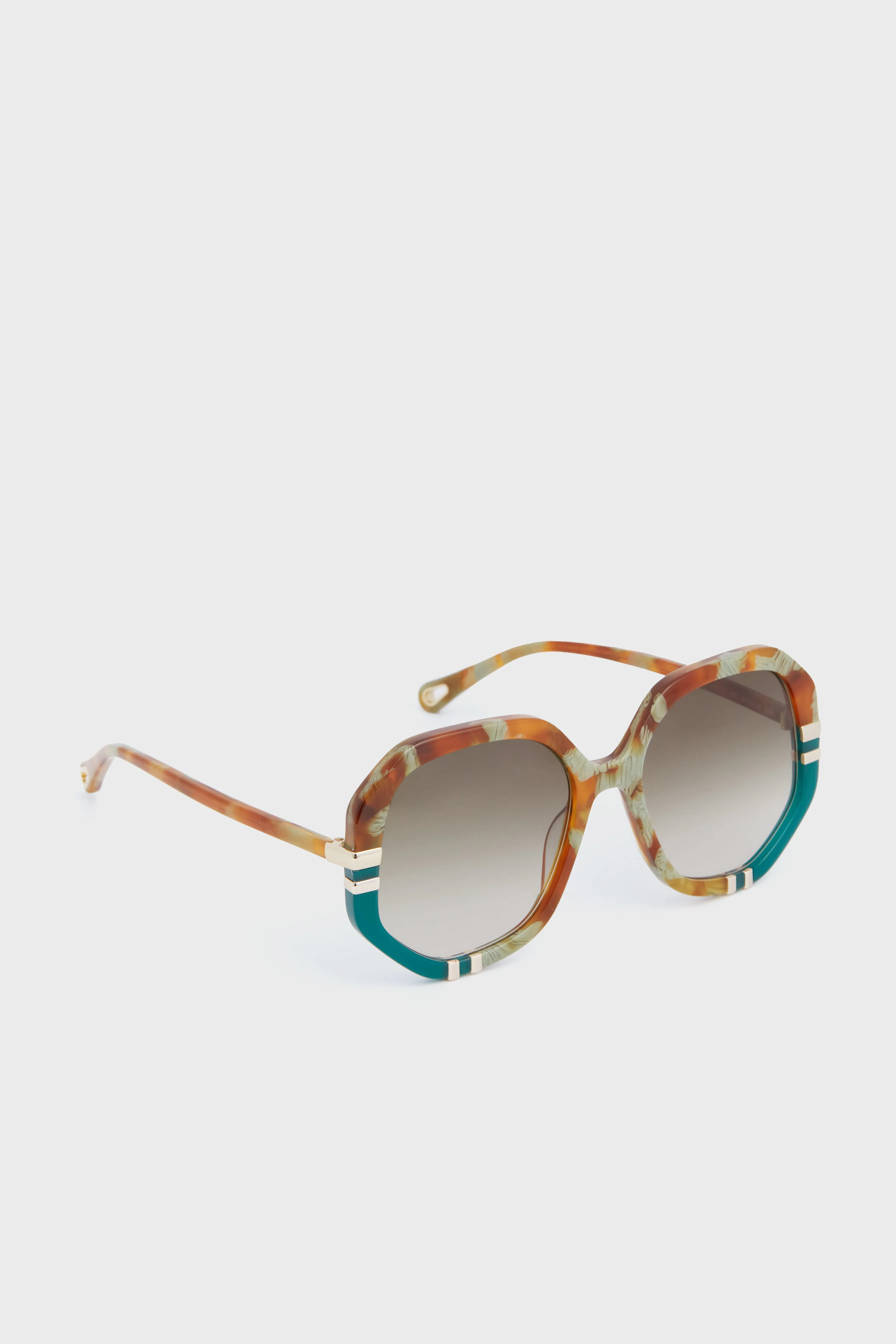 Shiny Caramel and Mint Green Spotted Havana West