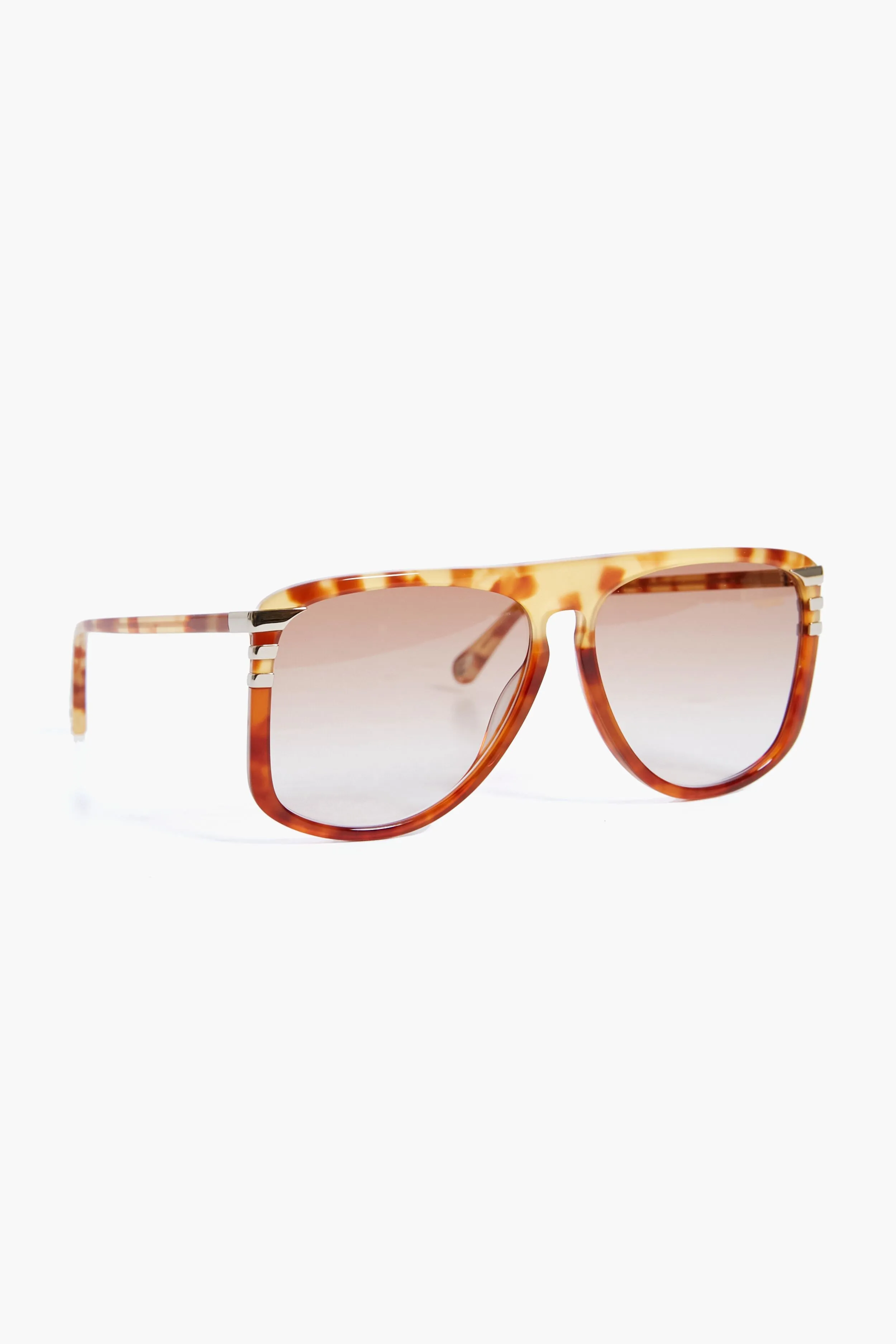 Shiny Light Havana West Sunglasses