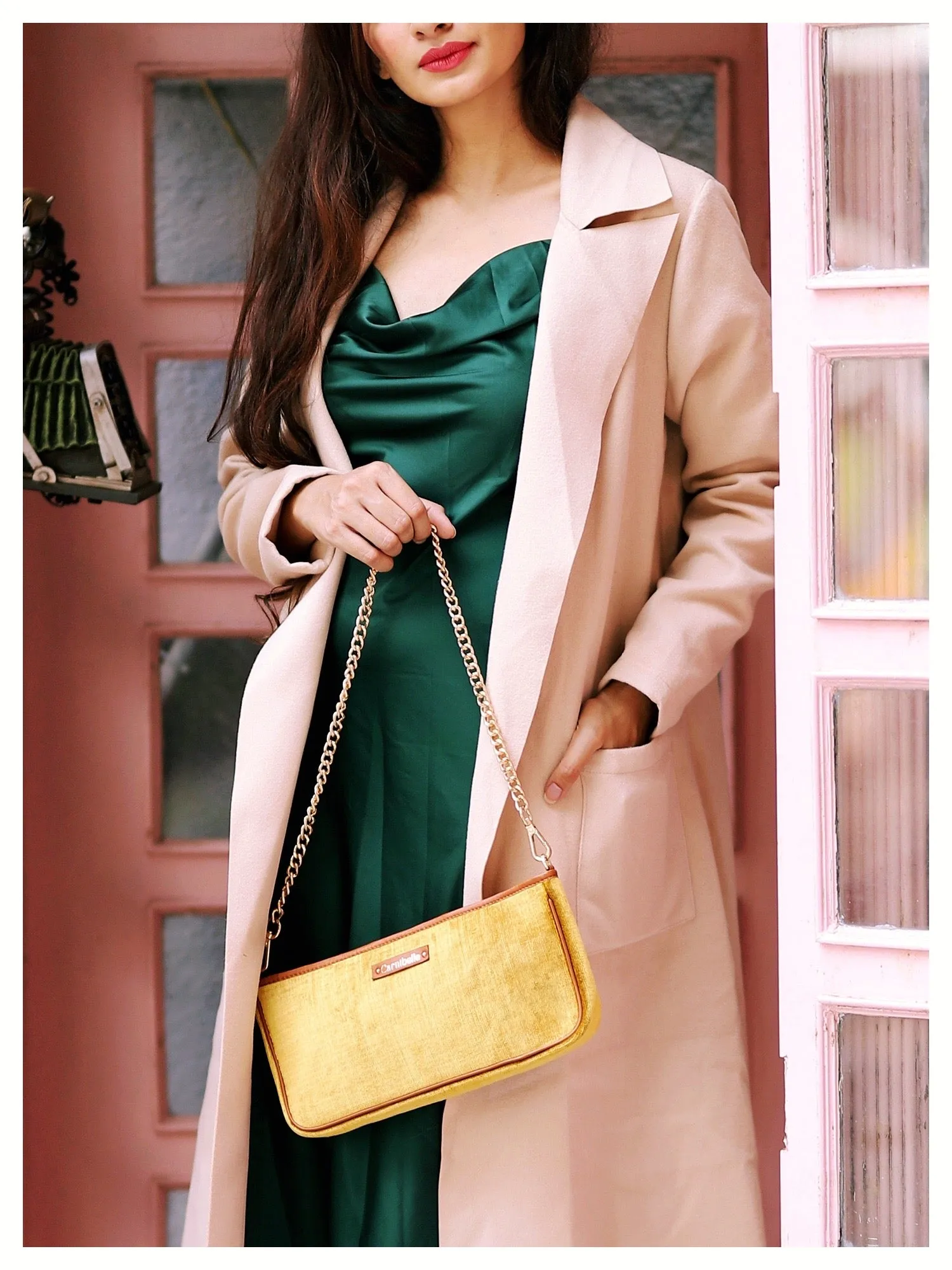 SHIRAZ Evening Purse - Gold