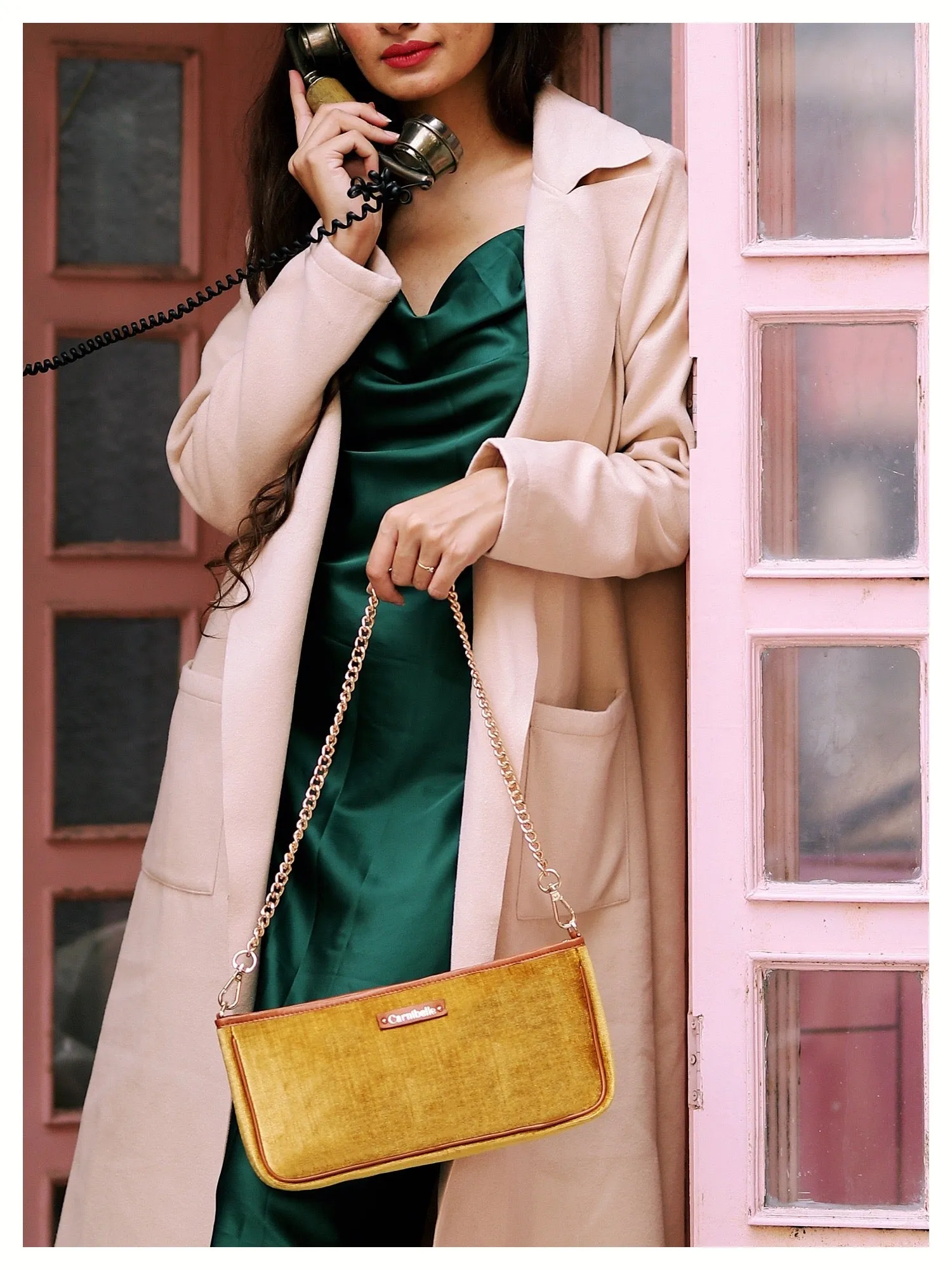 SHIRAZ Evening Purse - Gold