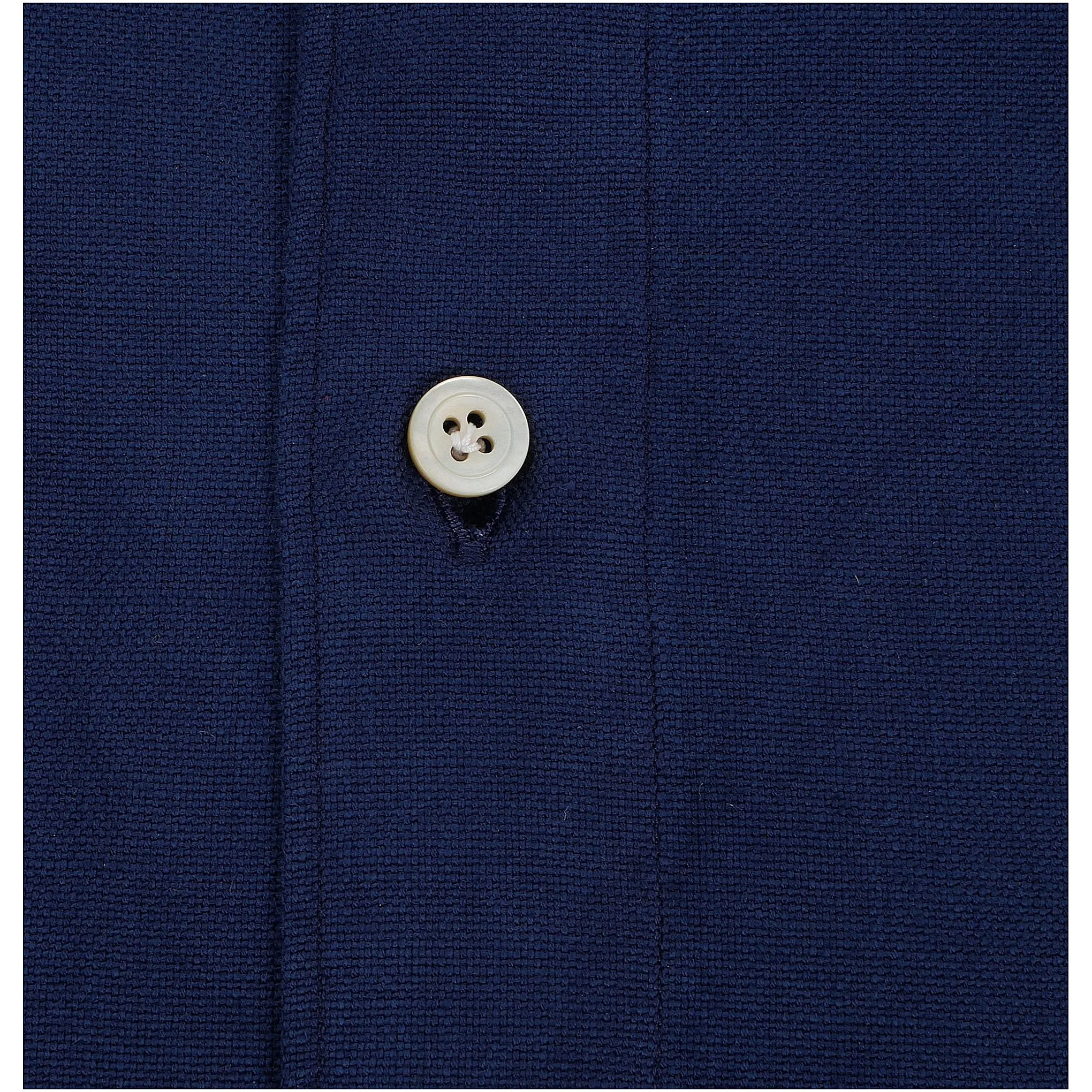 Shirt Tokyo sport slim fit cotton guru collar garment dyed blue